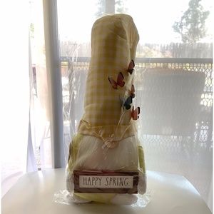 New RAE DUNN 🦋HAPPY SPRING🦋 Fabric Gnome!